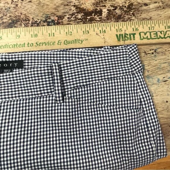 Theory Izelle Ponte Ankle Pants Black White
Benson Check Womens 6 - Picture 5 of 10
